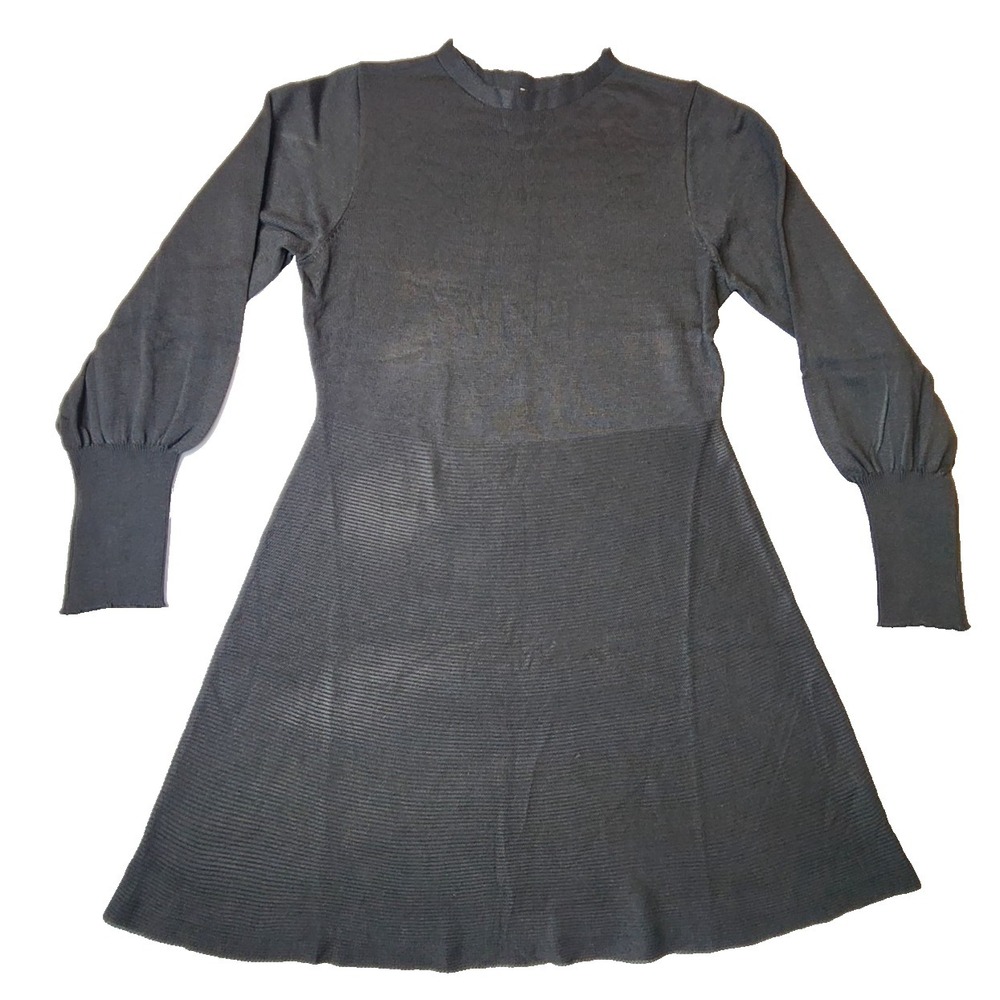 LG Long Sleeve Ribbed Sweater Dress